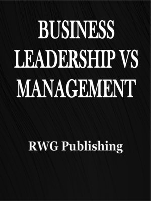 cover image of Business Leadership vs Management
